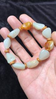 和田玉籽料原石手串